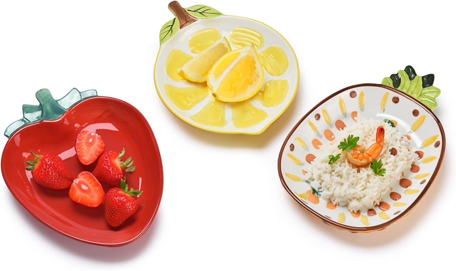 Ceramic Plate Sets, Decorative Service Plates , Serving Plates -7.08L x 9.44W x 1.37h Inches Ceramic Plate Sets, Decorative Service Plates , Serving Plates -7.08L x 9.44W x 1.37h Inches